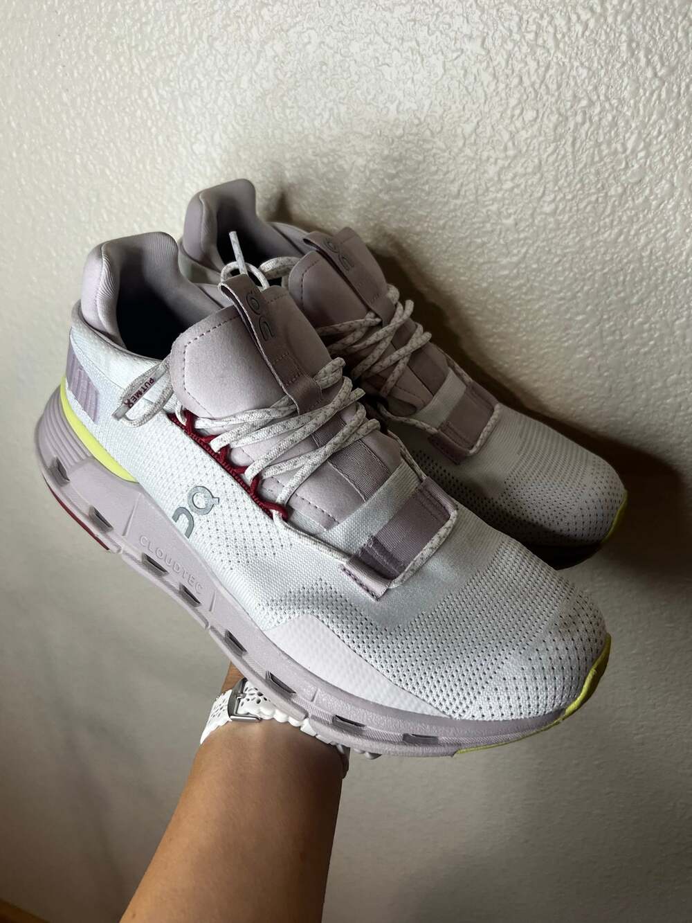 On Cloudnova sneakers in Undyed-White / Fade WOMENS US 9.5